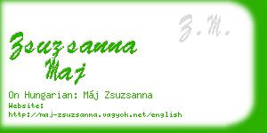 zsuzsanna maj business card